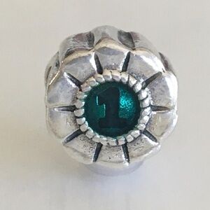 RARE Pandora Blue Ribbon #1 Enamel Charm, 925